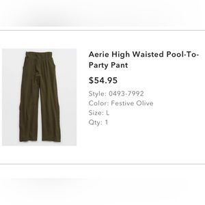 Aerie high waisted Pool to party pants